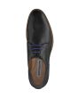 Johnston & Murphy Black Leather Oxford Bradford Moc Toe Dress Shoe 