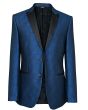 Hollywood Suit Navy Paisley Print Dinner Jacket