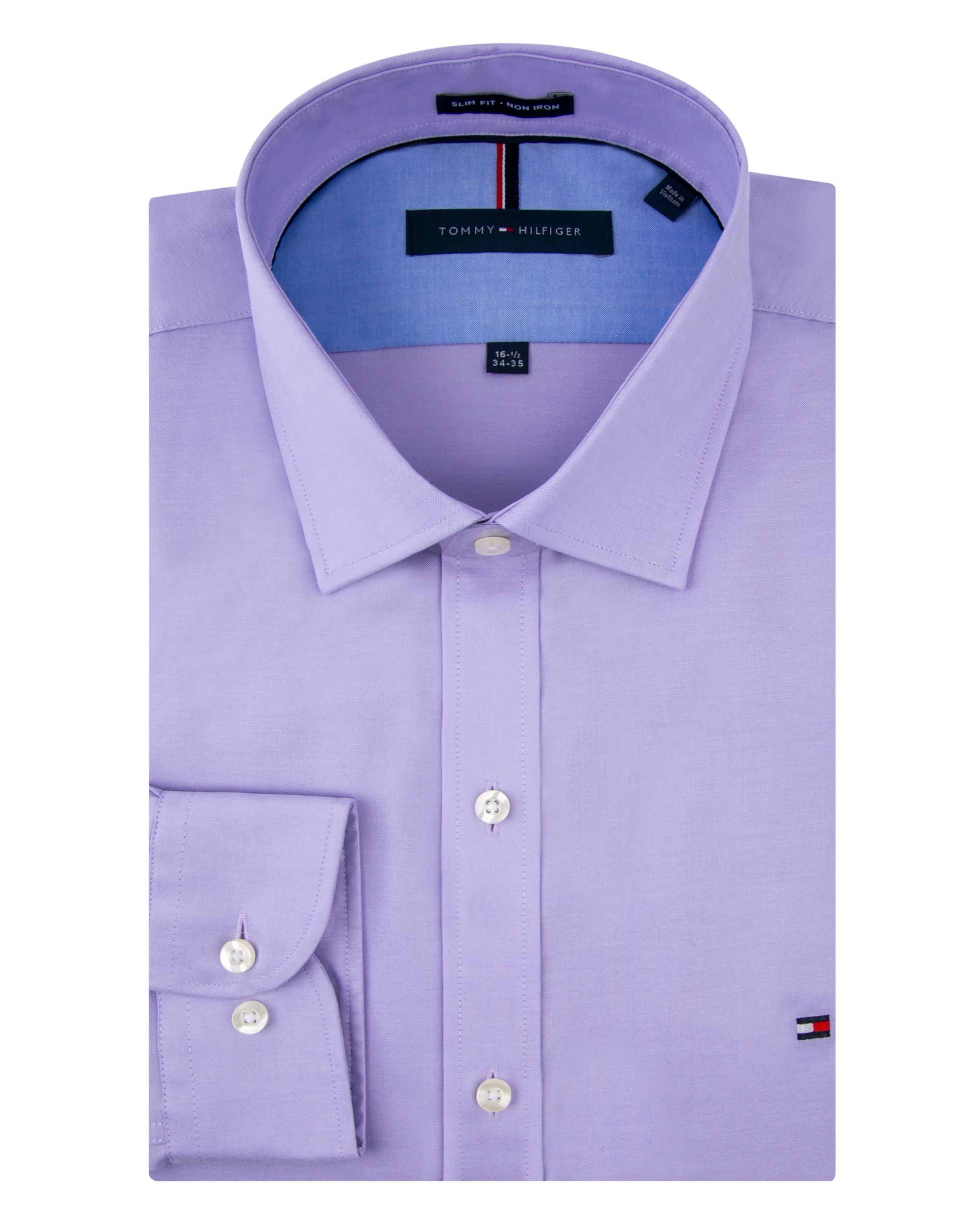 Tommy Hilfiger Slim Fit Pinpoint Lilac ...