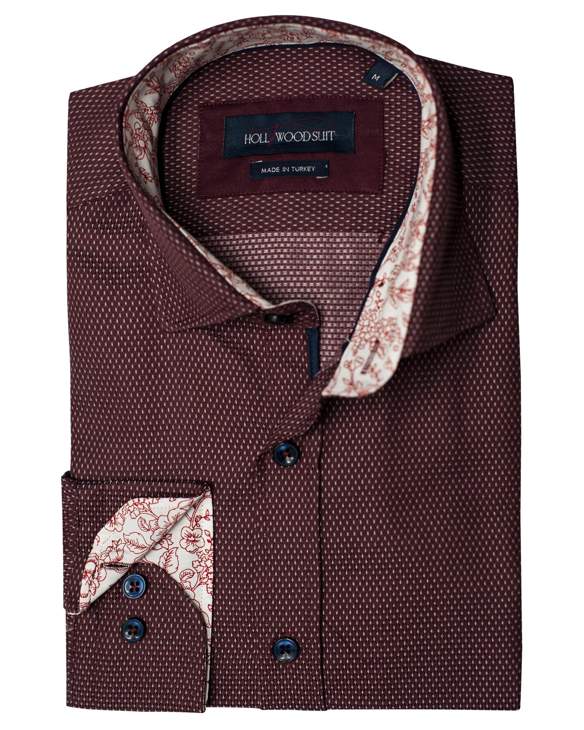 Godeyes Mens Peaked Collar Digital Printed Long-Sleeve Spring/Autumn Dress Shirts