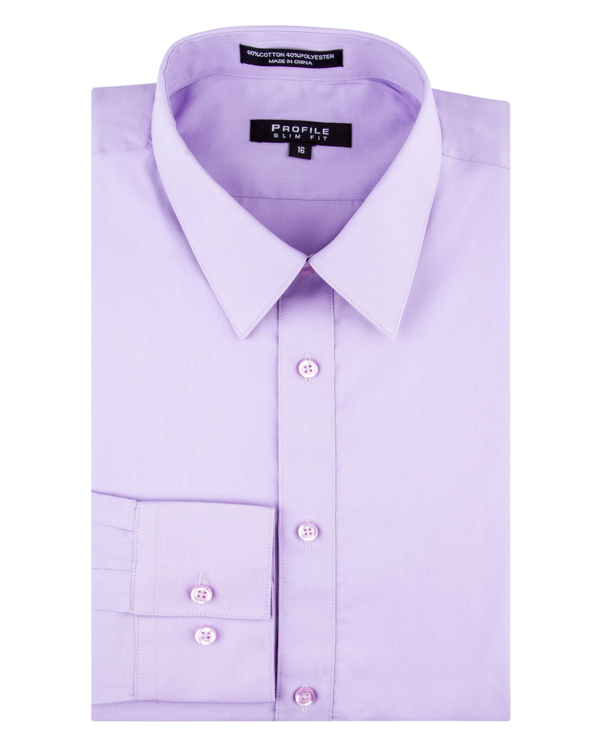 Profile Slim Fit Lavender Dress Shirt