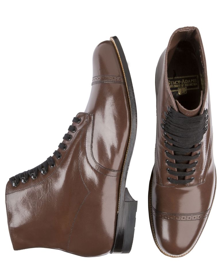 Stacy Adams Madison Cap Toe Dress Brown Boot