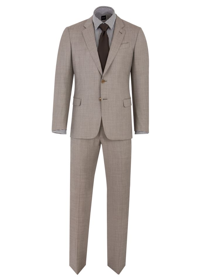 Armani Collezioni Slim Fit Taupe Suit