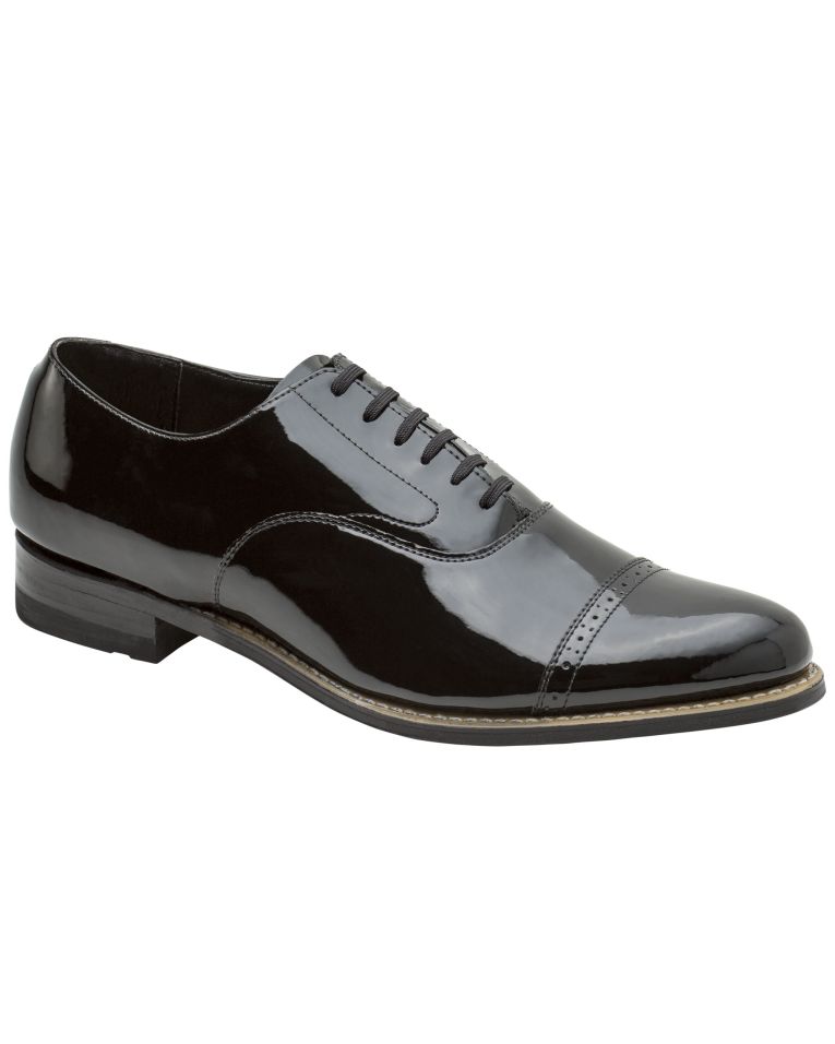 Stacy Adams Concorde Patent Leather Black Oxford
