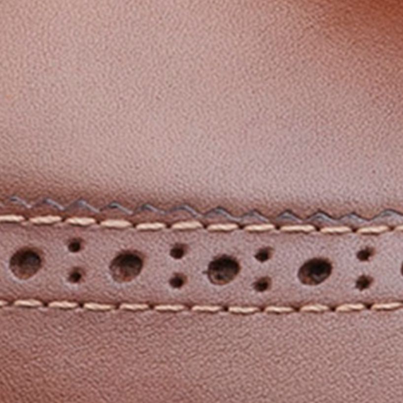 Johnston & Murphy Leather Holden Wingtip Toe Tan Shoe