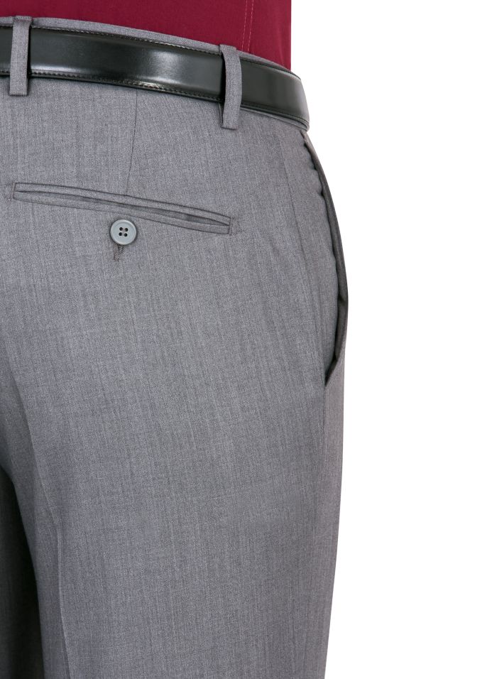 Marc Tulio Solid Grey Dress Pants