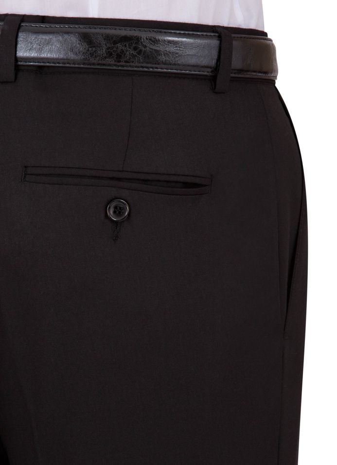 Marc Tulio Modern Fit Black Dress Pant