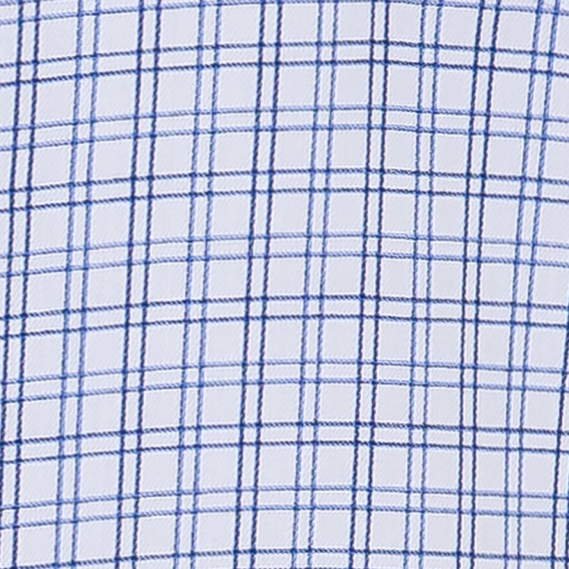Van Heusen Classic Fit Narrow Windowpane Blue Dress Shirt
