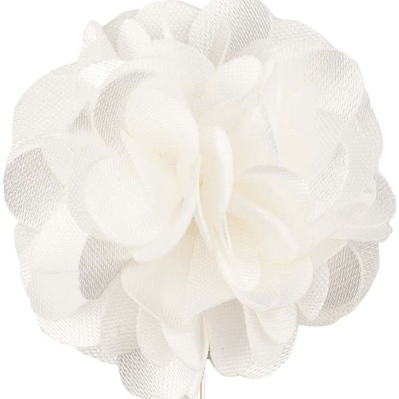 Carnation White Lapel Pin