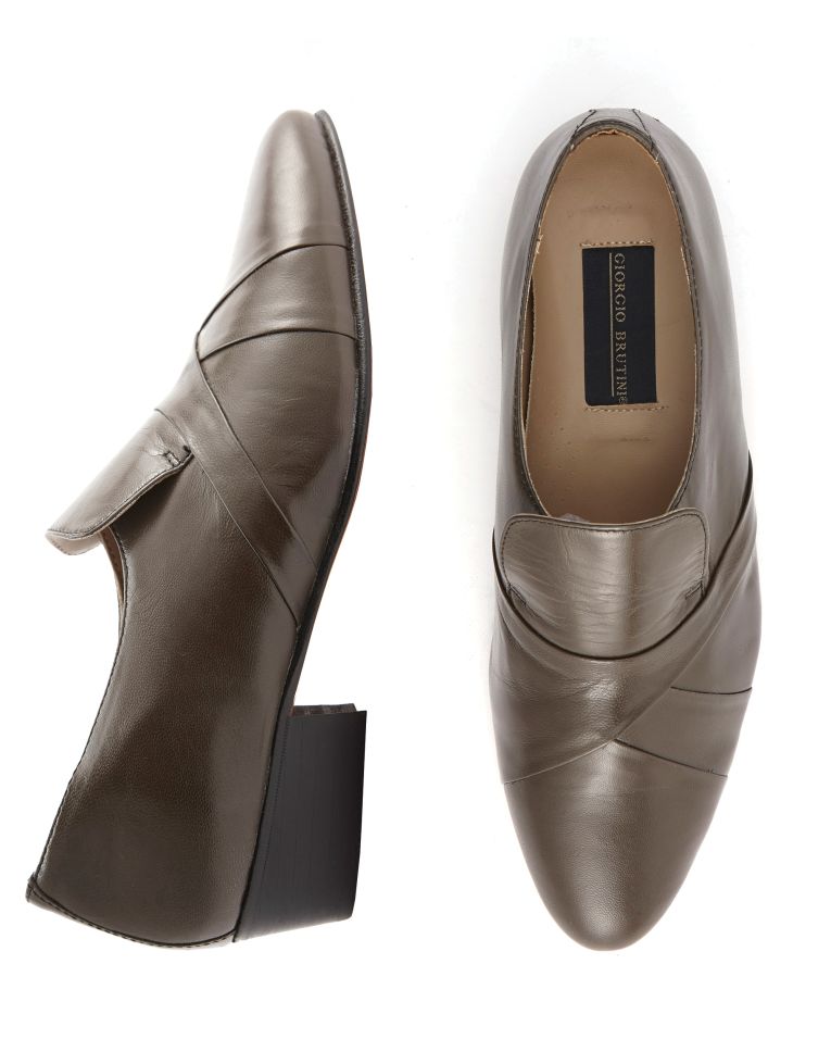 Giorgio Brutini Bernard Loafers Grey Shoes