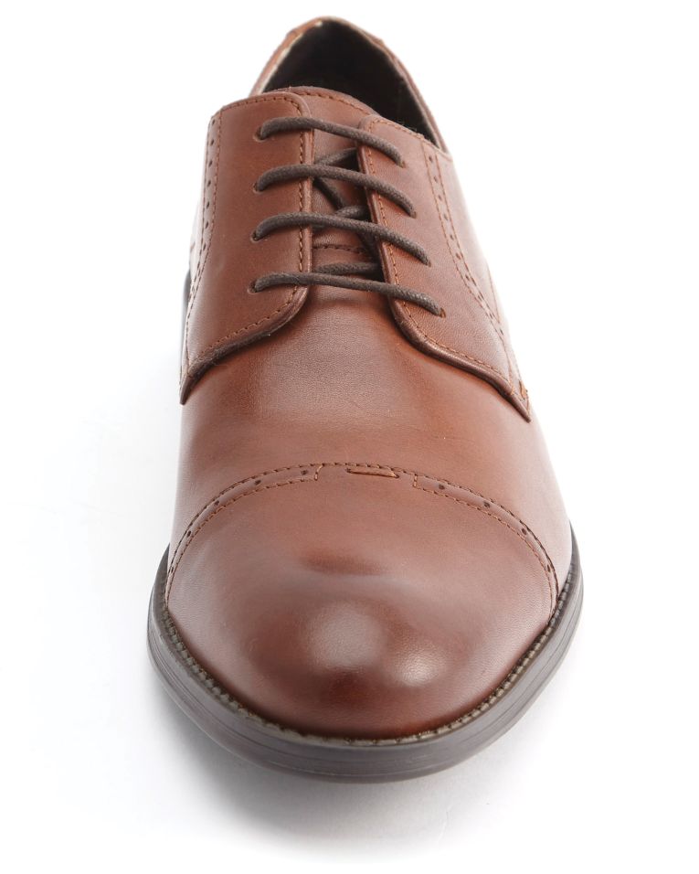 Stacy Adams Radford Leather Cap Toe Oxford Brown Dress Shoe