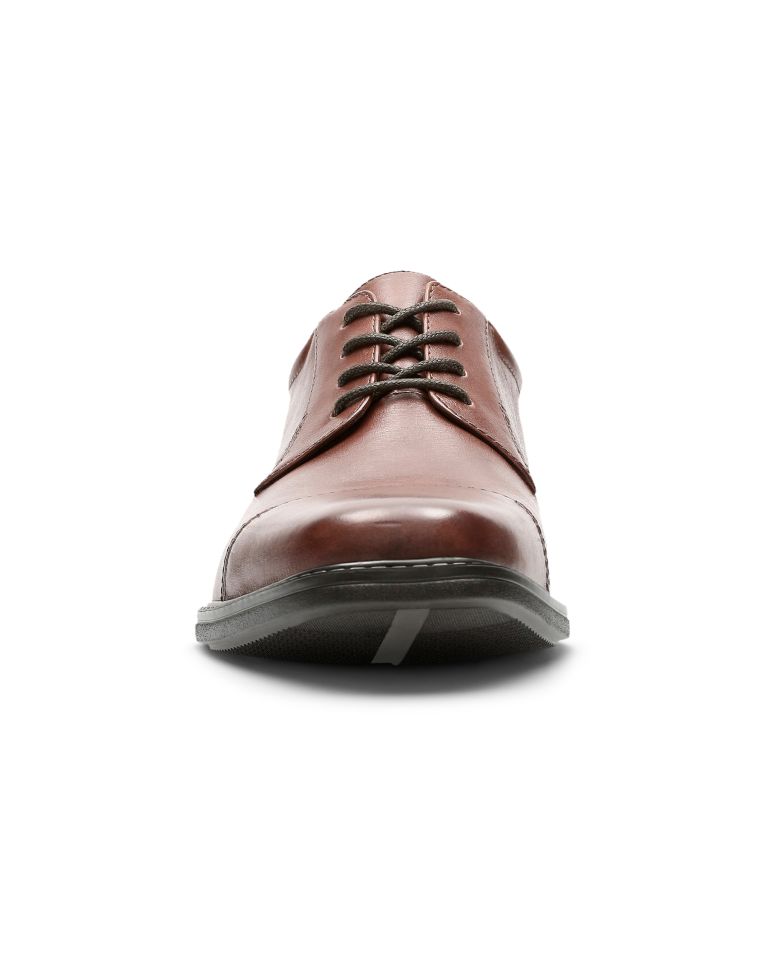 Bostonian Leather Wenham Cap Toe Brown Shoe