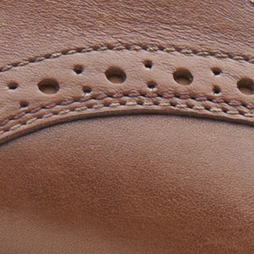 Bostonian Leather Maxton Plain Toe Dark Tan Shoe