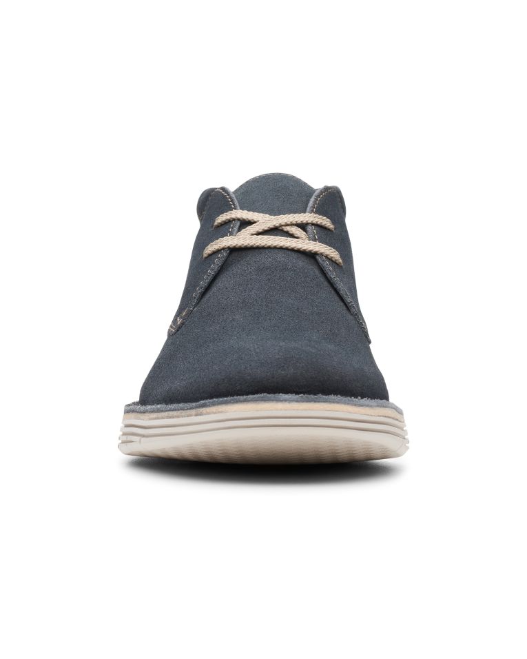 Clarks Suede Forge Stride Plain Toe Storm Chukka Boot
