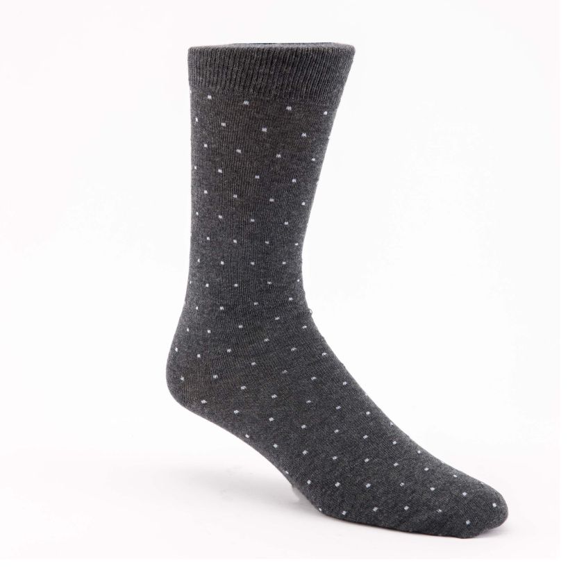 Hollywood Suits Charcoal Dress Socks