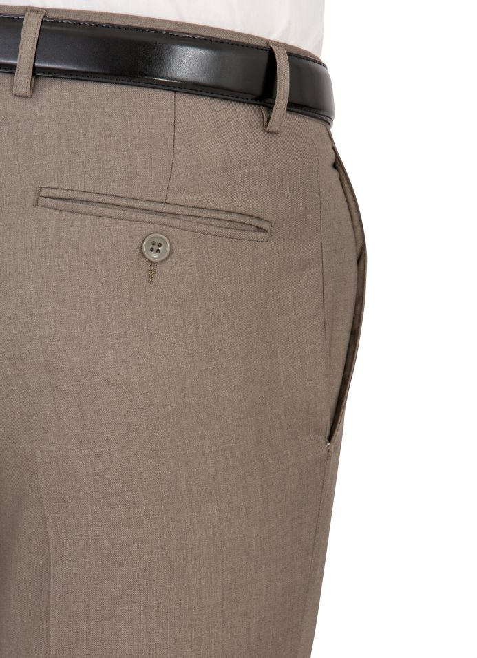 Angelo Rossi Modern Fit Taupe Dress Pant