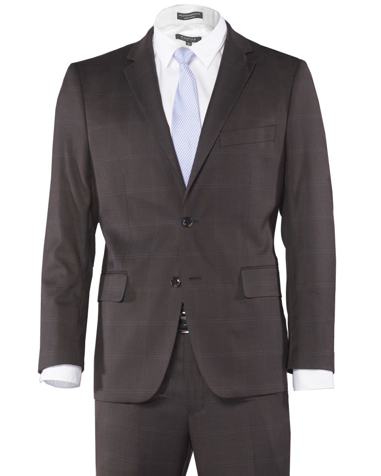 Hollywood Suits Windowpane Modern Fit Suit