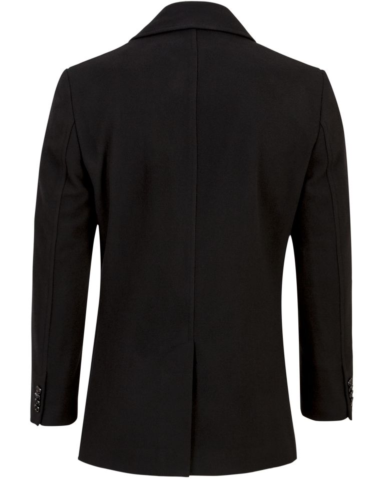 Giorgio Cosani Black Wool Modern Overcoat