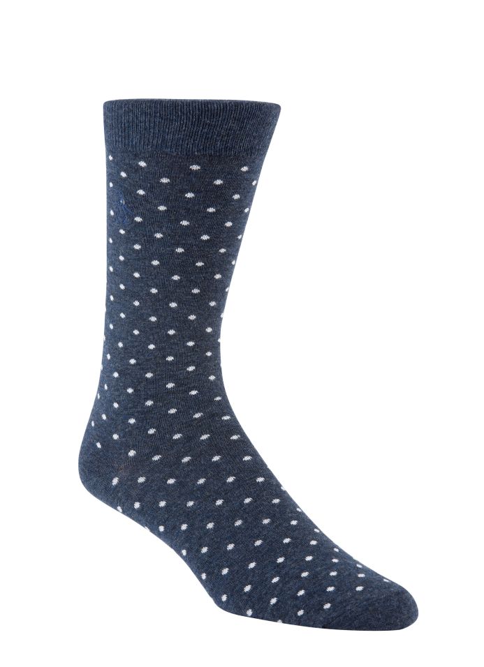 Cortes Dot Navy Sock by Original Penguin