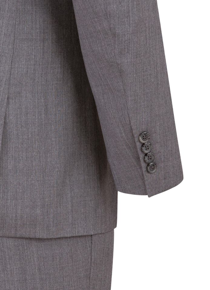 Cosani Solid Modern Fit Wool Grey Suit