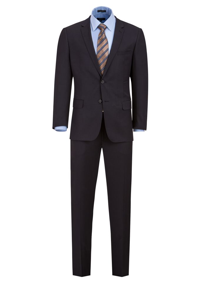 Giorgio by Giorgio Cosani Solid Wool & Cashmere Navy Suit
