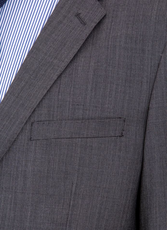 Giorgio by Giorgio Cosani Sharkskin Wool & Cashmere Charcoal Suit