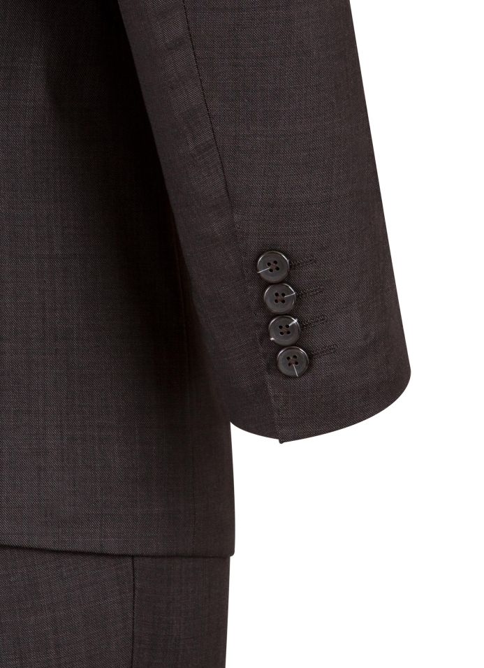 Giorgio by Giorgio Cosani Sharkskin Wool & Cashmere Dark Olive Suit