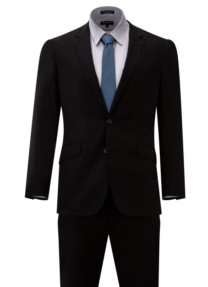 Hollywood Suit Slim Fit Wool & Cashmere Black Suit