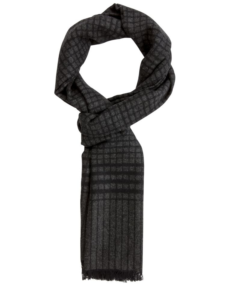 Angelo Rossi Tonal Plaid Scarf