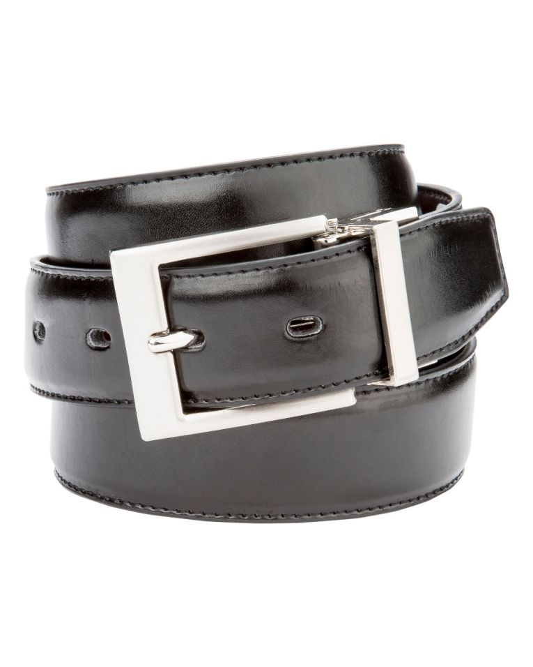 Giorgio Cosani Smooth Leather Reversible Dress Belt