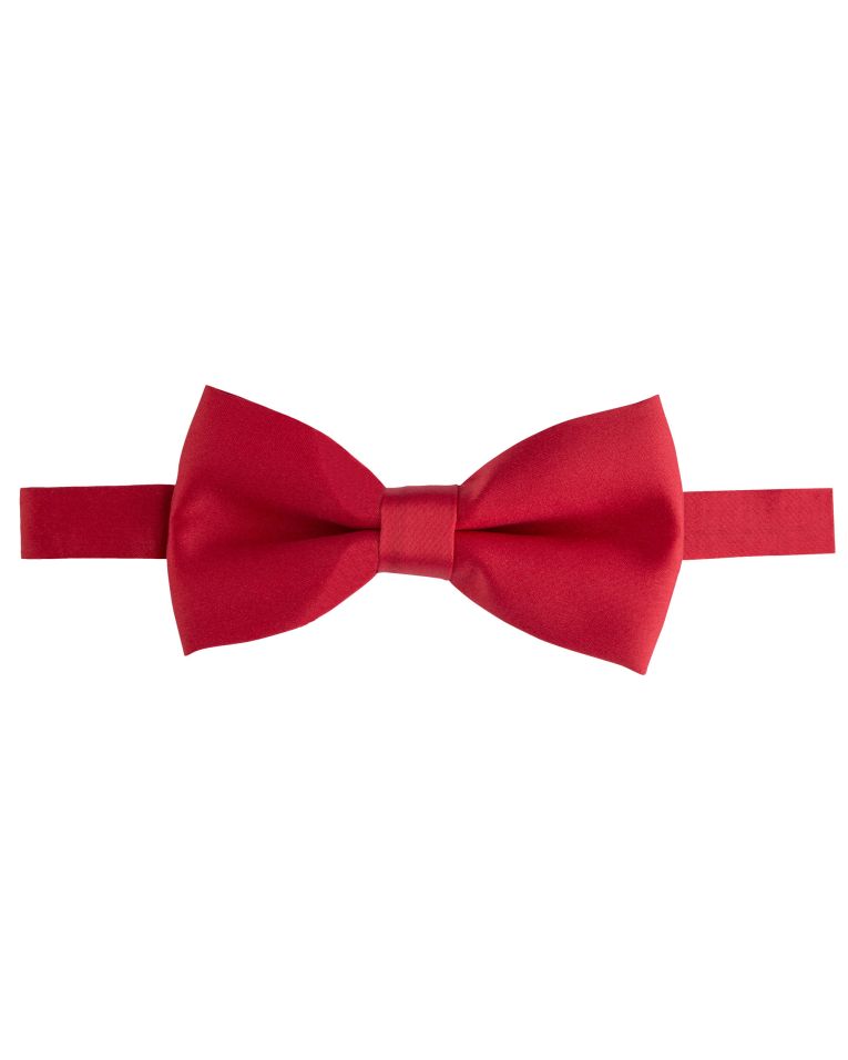 Angelo Rossi Red Satin Bow Tie
