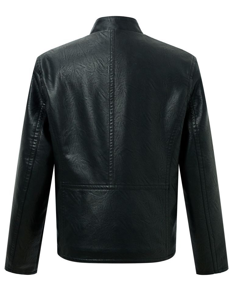 Cosani Sport Black Vegan Leather Moto Jacket