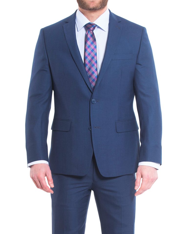 Hollywood Suit Blue Modern Fit Solid Suit