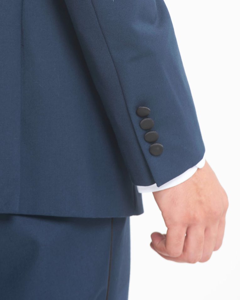 Hollywood Suit Modern Fit Solid Blue Tuxedo