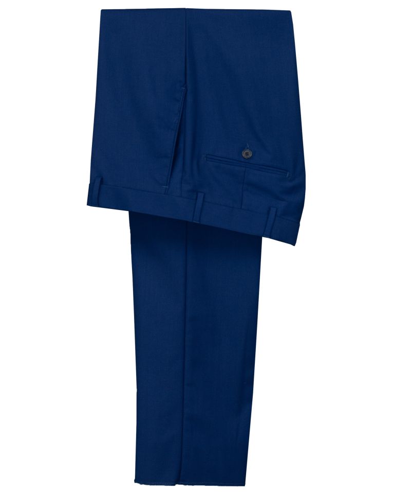 Hollywood Suit Solid Blue Performance Stretch Modern Fit Suit