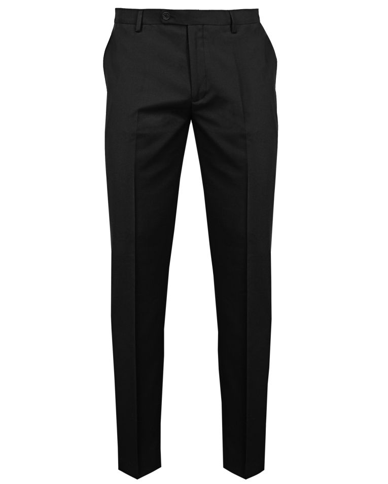 Hollywood Suit Solid Black Stretch Slim Fit Suit
