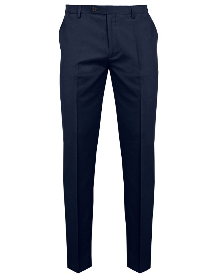 Hollywood Suit Solid Navy Stretch Slim Fit Suit