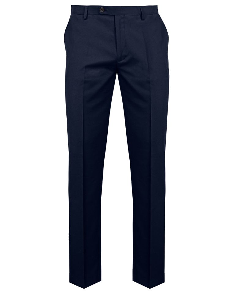 Hollywood Suit Navy Tailored Fit Solid Double-Breasted Suit