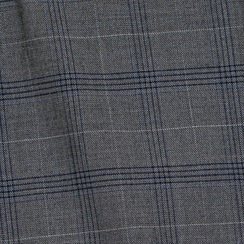Hollywood Suit Grey Vested Navy Windowpane Modern Fit Suit