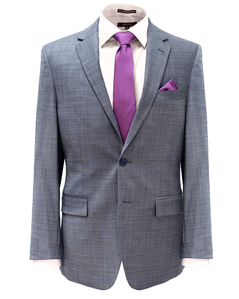 Hollywood Suit Blue Pinstripe Modern Fit Suit