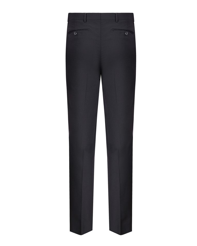 Hollywood Suit Solid Black Performance Wool Modern Fit Suit