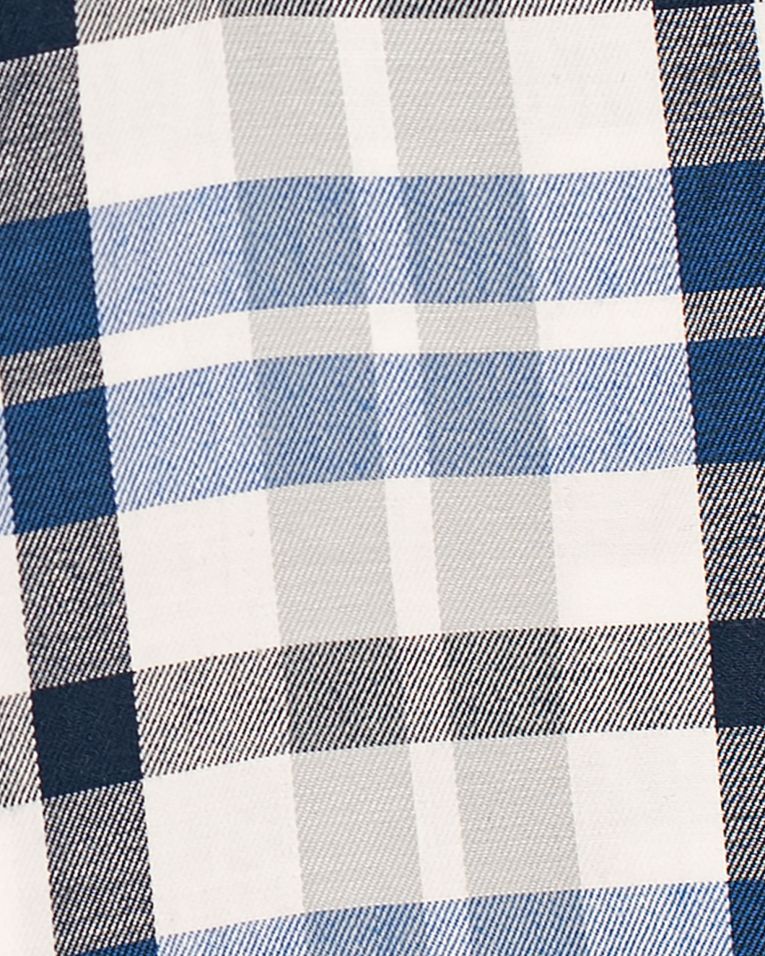 Hollywood Suits Blue & Navy Plaid Long Sleeve Woven Shirt