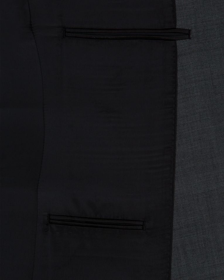 Calvin Klein Tic Weave Grey Wool Suit