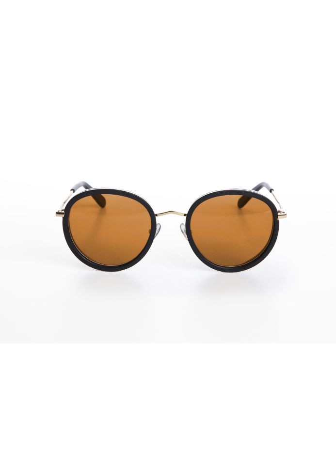 Wonderland Montclair Matt Black/Bronze CZ Sunglasses
