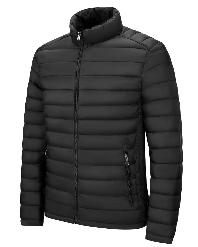 Cosani Sport Black Modern Fit Puffer Jacket