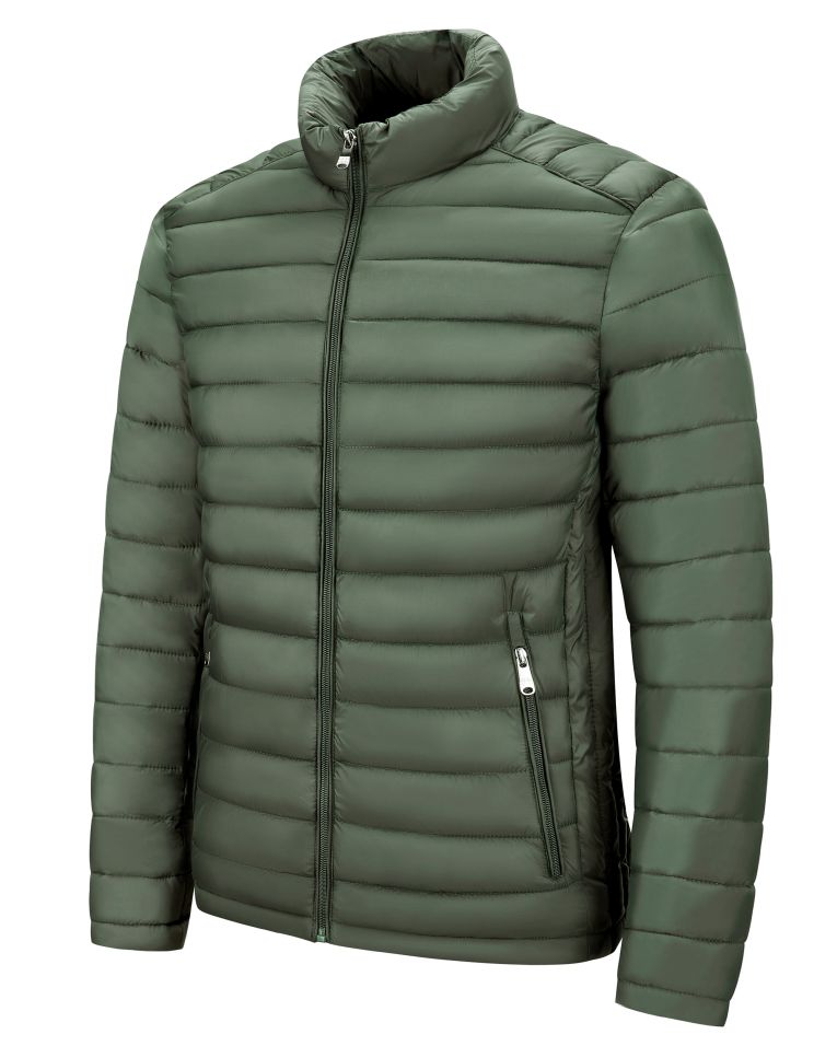 Cosani Sport Olive Modern Fit Puffer Jacket