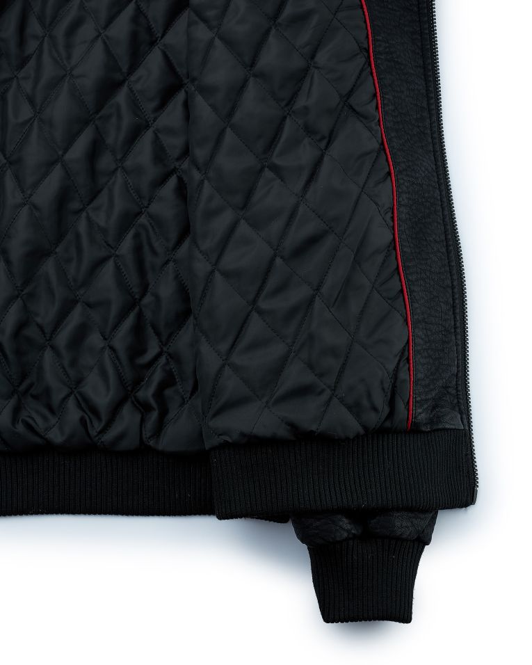 Cosani Sport Black Pebbled Faux Leather Moto Jacket