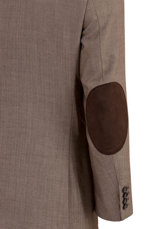 Cosani Chocolate Wool Herringbone Sports Jacket