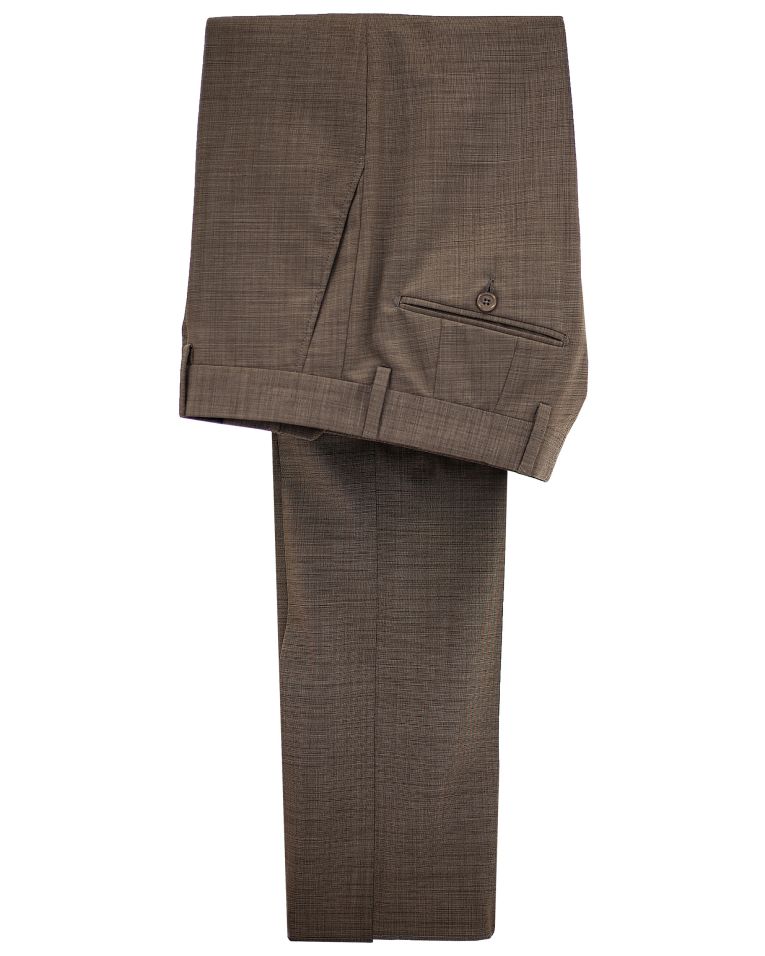 Salvatore Lorente Dark Taupe Modern Fit Sharkskin Suit
