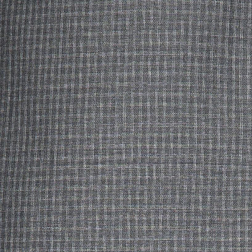 Salvatore Lorente Grey Windowpane Modern Fit Wool Suit